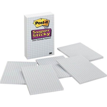 Post-It Note, Post-It, Grid, 4X6, 6Pk MMM660SSGRID